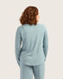 GoodNight Sleep Raglan Top Mineral Blue L-BOODY Organic Bamboo Wear-Matakana Pharmacy